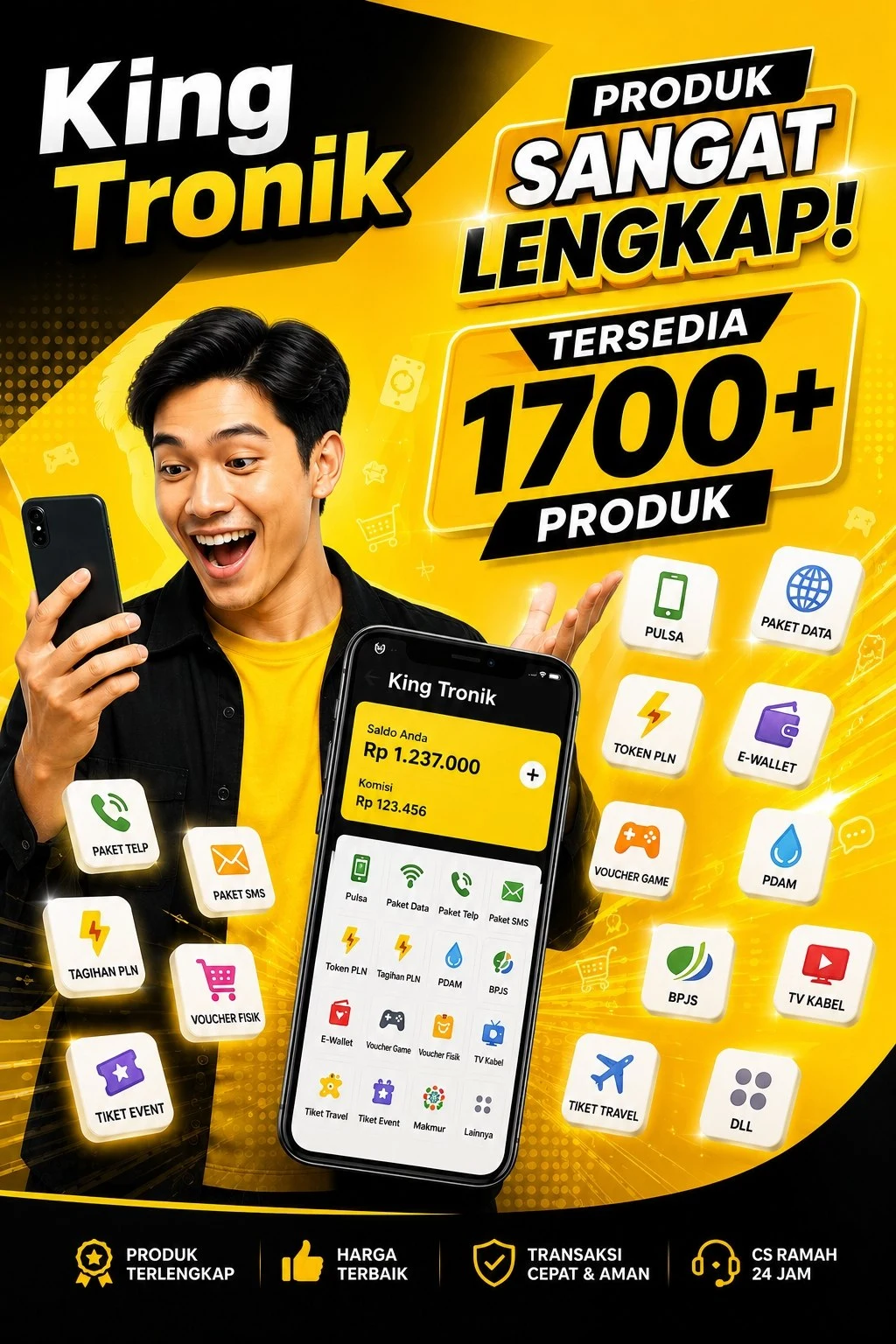 KING TRONIK-Top Up Pulsa &PPOB screenshot